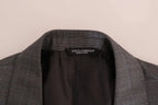 Dolce & Gabbana Gray Wool MARTINI Slim Blazer - Zeiniez