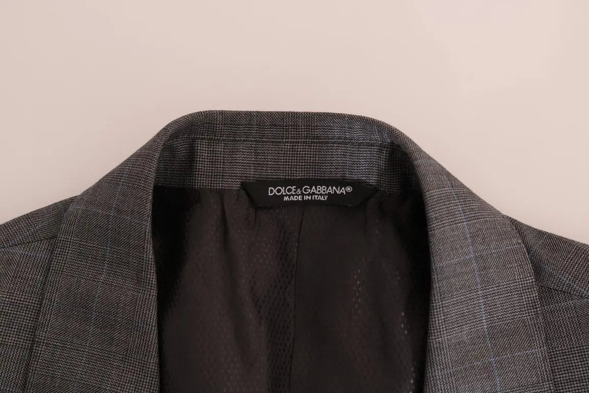 Dolce & Gabbana Gray Wool MARTINI Slim Blazer - Zeiniez