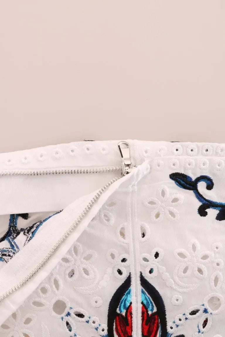 Dolce & Gabbana Mulicolor Majolica Cutout Capri Pants - Zeiniez