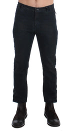 Costume National Blue Cotton Slim Pants Denim Jeans - Zeiniez