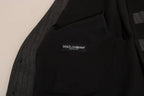 Dolce & Gabbana Gray Wool Patterned Slim Vest - Zeiniez