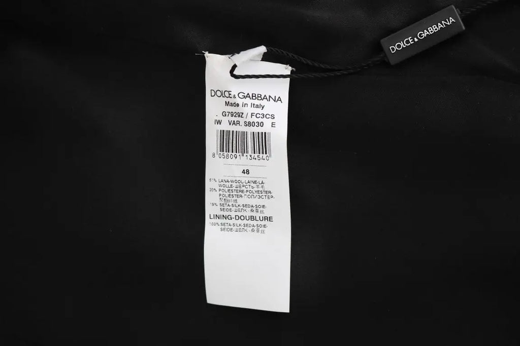 Dolce & Gabbana Gray Wool Patterned Slim Vest - Zeiniez