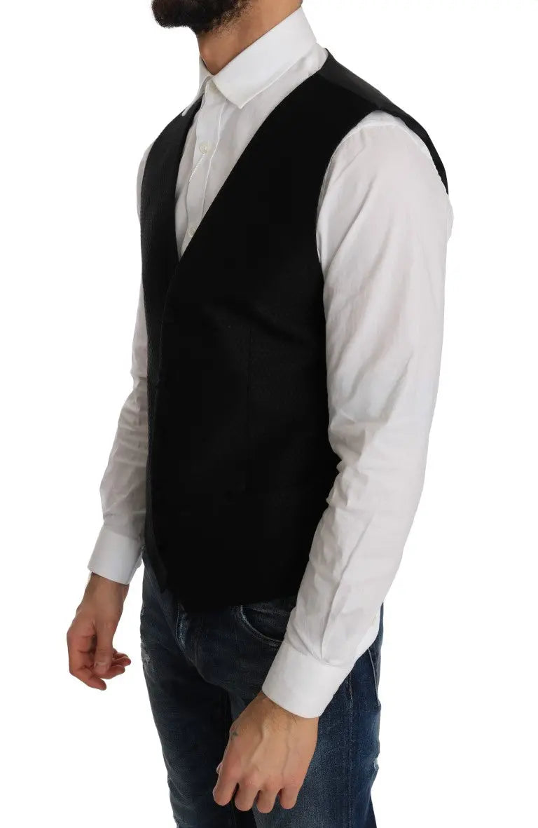 Dolce & Gabbana Black Polka Dot Pattern Vest - Zeiniez