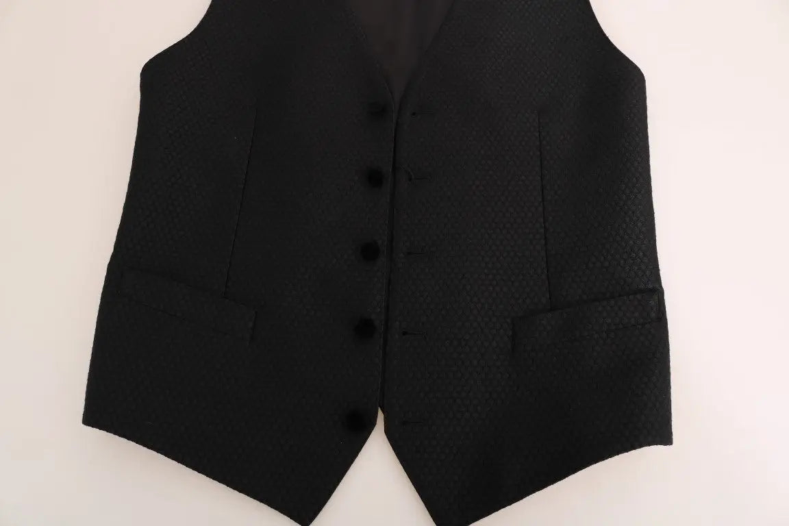 Dolce & Gabbana Black Polka Dot Pattern Vest - Zeiniez