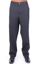 Dolce & Gabbana Black Wool Stretch Pleated Pants Dolce & Gabbana