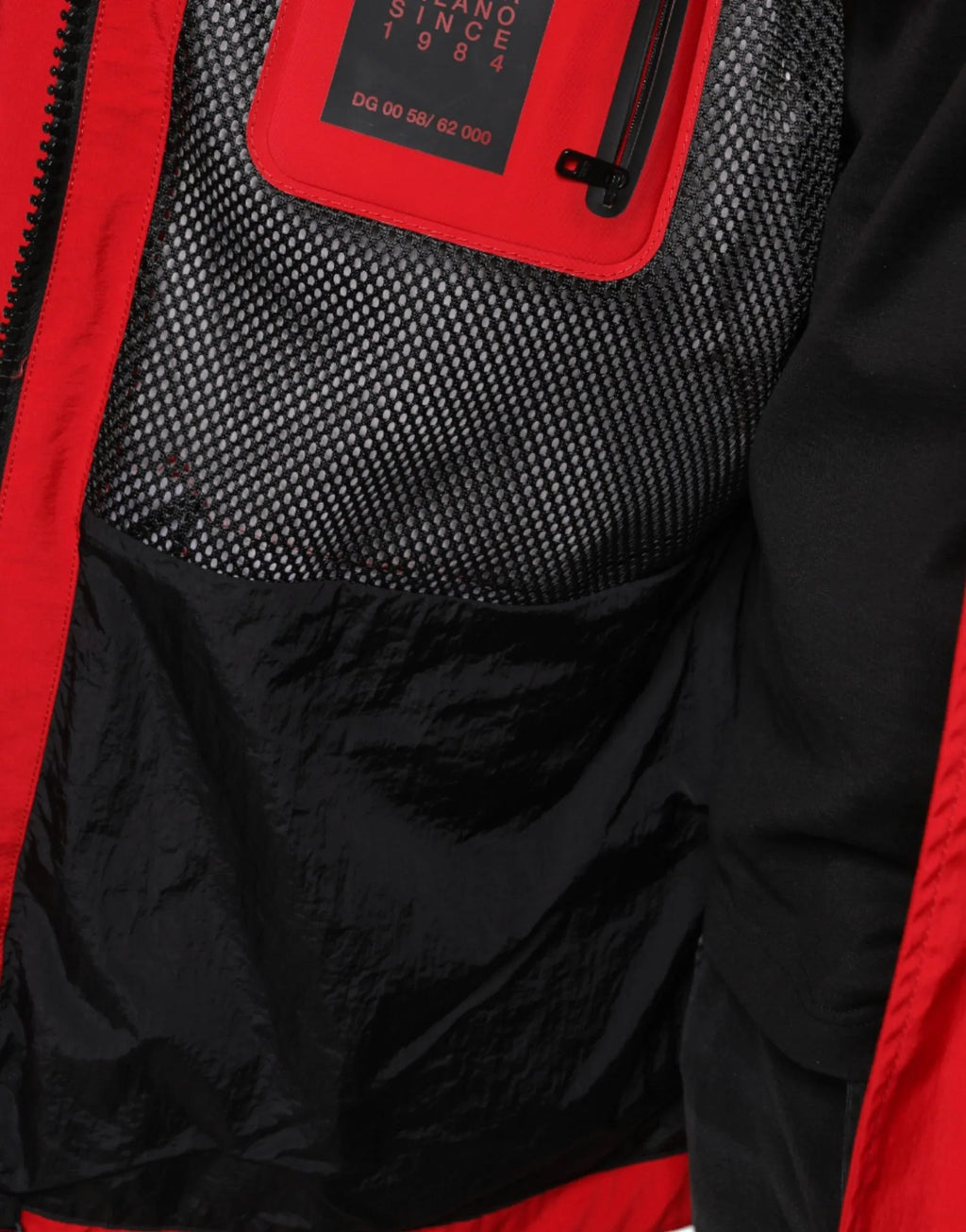 Dolce & Gabbana Red Nylon Hooded Men Full Zip Parka Jacket - Zeiniez