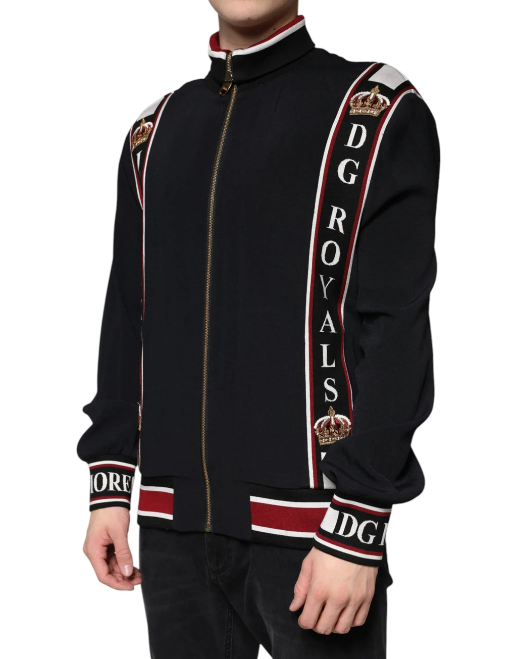 Dolce & Gabbana Black DG King Full Zip Sweatshirt Sweater - Zeiniez