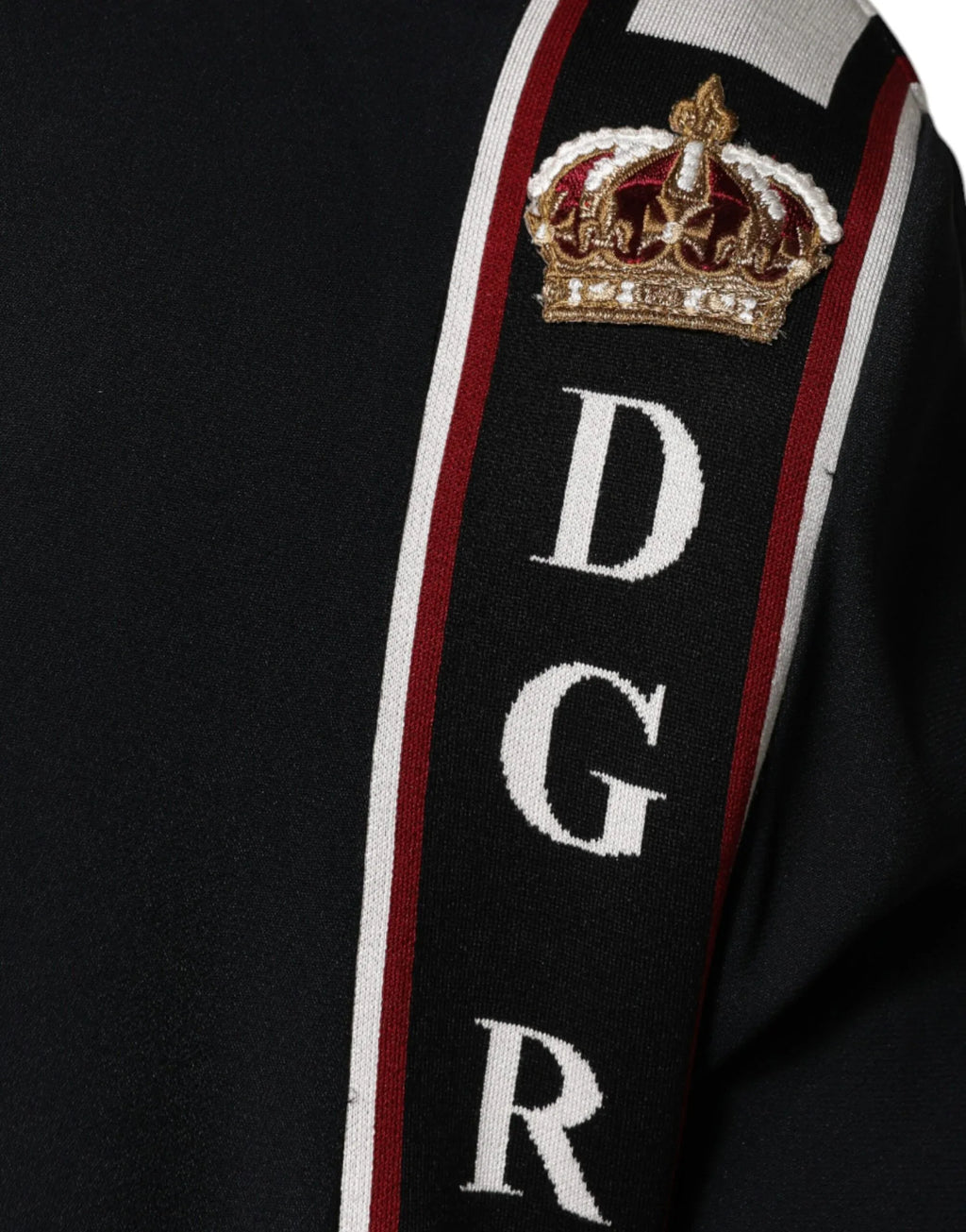 Dolce & Gabbana Black DG King Full Zip Sweatshirt Sweater - Zeiniez