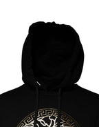 Versace Black Medusa Cotton Hoodie Pullover Sweatshirt Sweater - Zeiniez