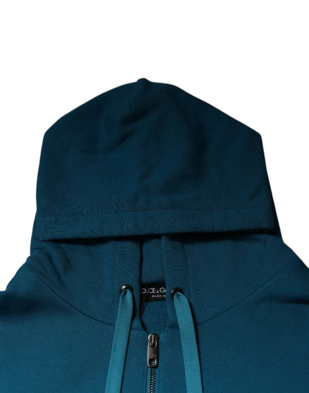Dolce & Gabbana Blue Logo Cotton Hooded Sweatshirt Sweater - Zeiniez