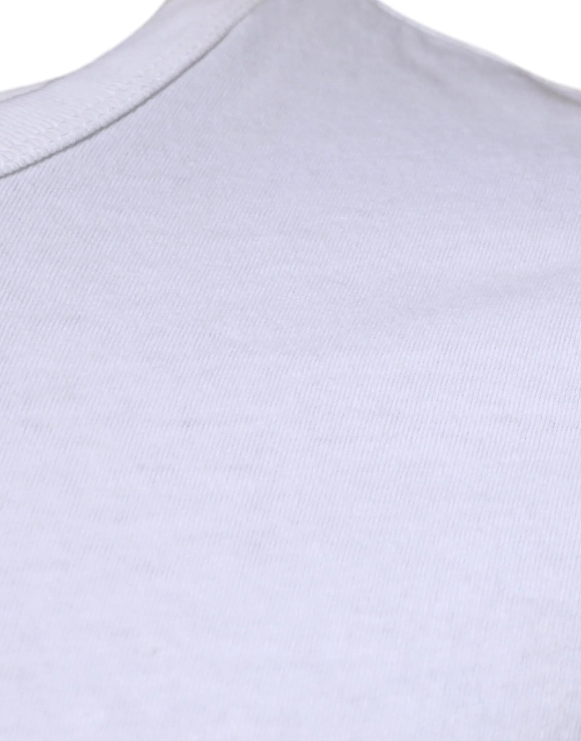 Dolce & Gabbana White Stripes Crew Neck Short Sleeves T-shirt - Zeiniez