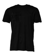 Dolce & Gabbana Black Crew Neck Short Sleeve T-shirt - Zeiniez