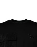 Dolce & Gabbana Black Crew Neck Short Sleeve T-shirt - Zeiniez