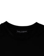 Dolce & Gabbana Black Crew Neck Short Sleeve T-shirt - Zeiniez
