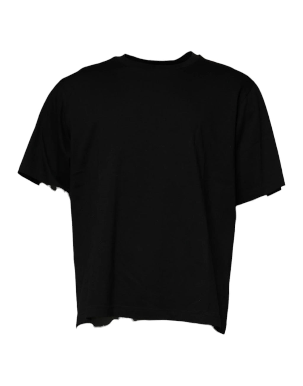 Dolce & Gabbana Black Crew Neck Short Sleeve T-shirt - Zeiniez