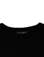Dolce & Gabbana Black Crew Neck Short Sleeve T-shirt - Zeiniez