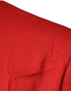 Dolce & Gabbana Red DG Logo Cotton Crew Neck T-shirt - Zeiniez
