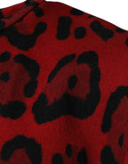 Dolce & Gabbana Red Leopard Print Cotton Sleeveless T-shirt - Zeiniez