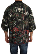 Dolce & Gabbana Black Volcano Sicily Short Sleeve T-Shirt - Zeiniez