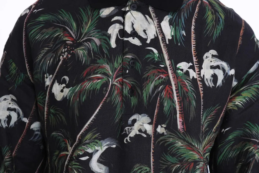 Dolce & Gabbana Black Volcano Sicily Short Sleeve T-Shirt - Zeiniez