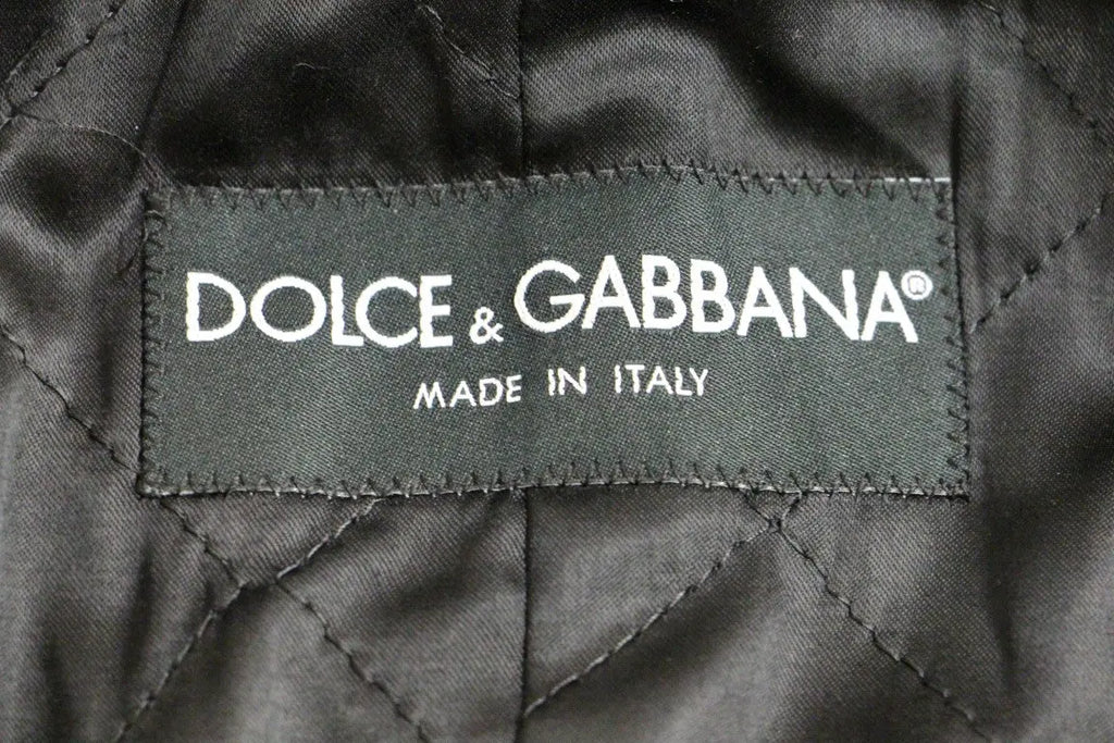 Dolce & Gabbana Gray Double Breasted Coat Jacket Dolce & Gabbana