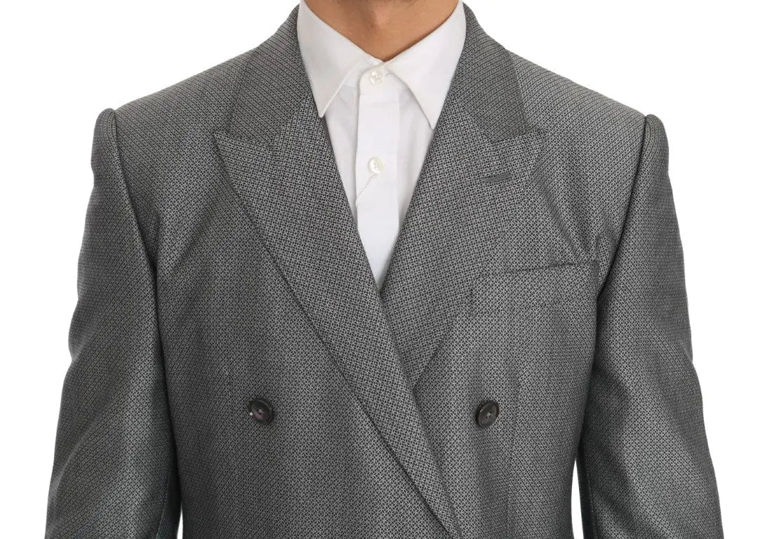 Dolce & Gabbana Black Stretch Crystal Bee Slim Fit Suit - Zeiniez