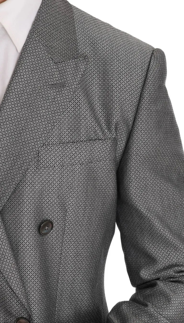 Dolce & Gabbana Black Stretch Crystal Bee Slim Fit Suit - Zeiniez