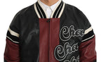 Dolce & Gabbana Leather Club Lounge Black Red Jacket - Zeiniez