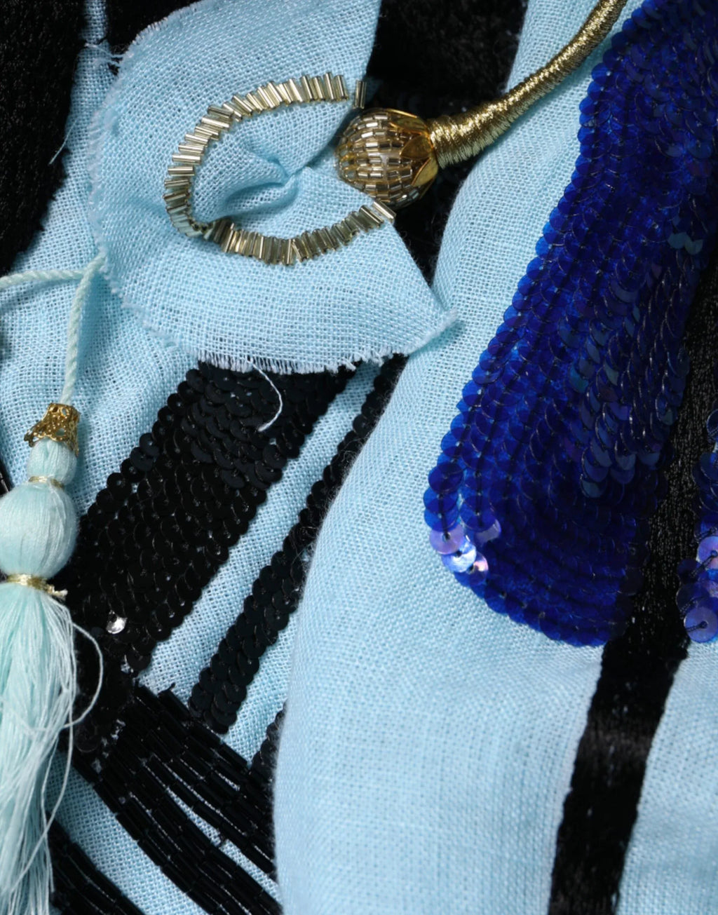 Christian Pellizzari Light Blue Floral Embellished Shirt Maxi Dress - Zeiniez