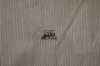 GF Ferre Gray Striped Cotton Casual Shirt - Zeiniez