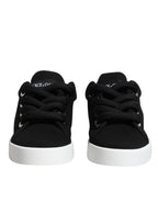 Dolce & Gabbana Black Portofino Low Top Sneakers Shoes - Zeiniez