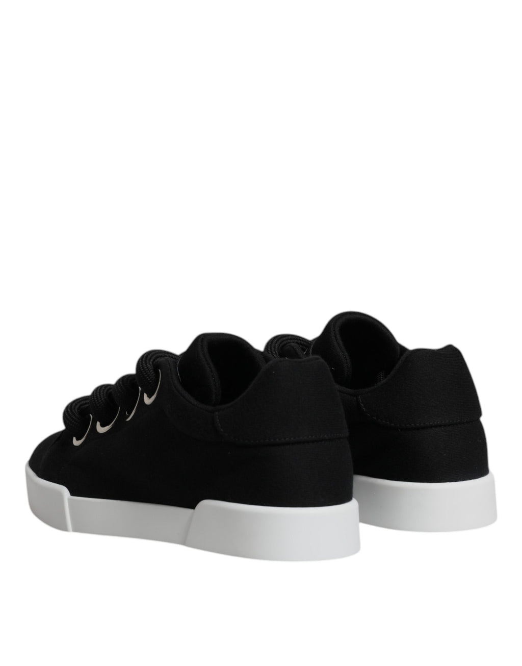 Dolce & Gabbana Black Portofino Low Top Sneakers Shoes - Zeiniez