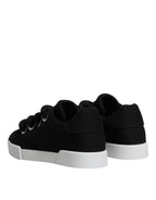 Dolce & Gabbana Black Portofino Low Top Sneakers Shoes - Zeiniez