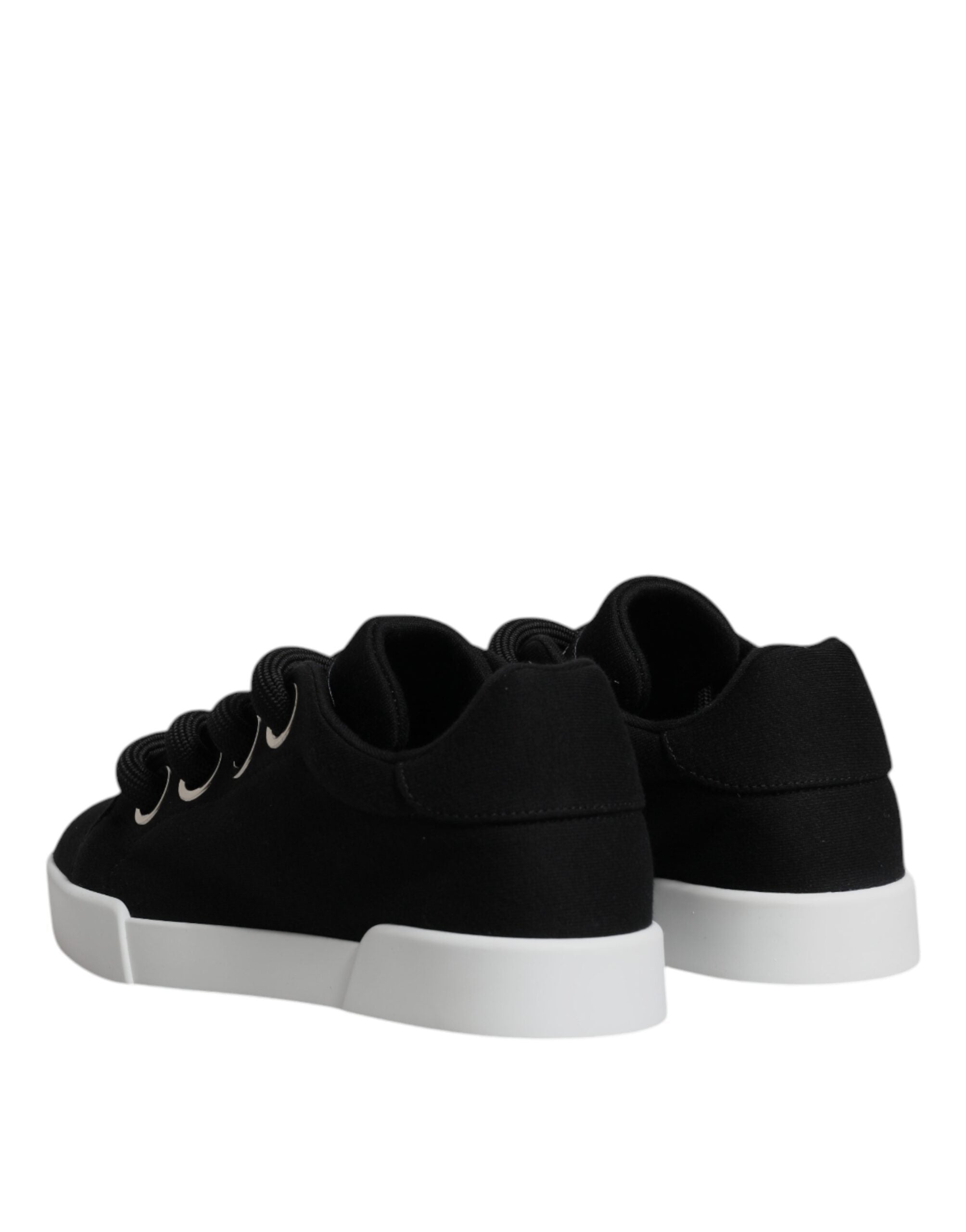 Dolce & Gabbana Black Portofino Low Top Sneakers Shoes - Zeiniez