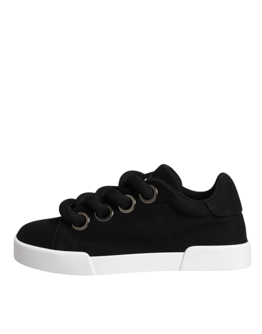 Dolce & Gabbana Black Portofino Low Top Sneakers Shoes - Zeiniez