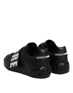 Dolce & Gabbana Black D&G AMORE Low Top Sneakers Shoes - Zeiniez