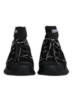 Dolce & Gabbana Black Sorrento Socks Logo Sneakers Shoes - Zeiniez