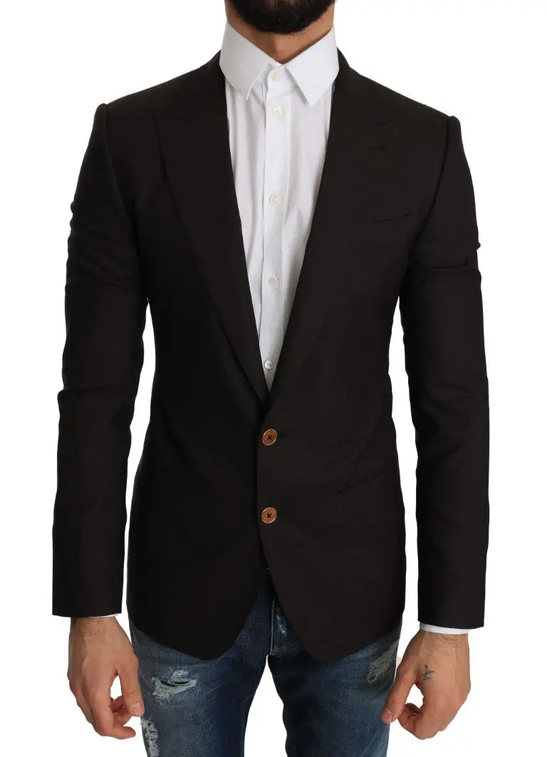 Dolce & Gabbana Brown Wool SICILIA Jacket Coat Blazer - Zeiniez