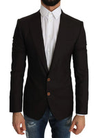 Dolce & Gabbana Brown Wool SICILIA Jacket Coat Blazer - Zeiniez