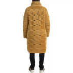 Bottega Veneta Yellow Wool Long Teddy Coat Jacket - Zeiniez