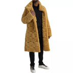 Bottega Veneta Yellow Wool Long Teddy Coat Jacket - Zeiniez
