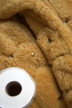 Bottega Veneta Yellow Wool Long Teddy Coat Jacket - Zeiniez