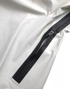 Bottega Veneta White Leather Men Waterproof Jacket Blouson - Zeiniez