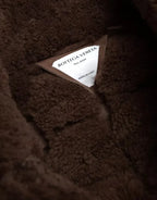 Bottega Veneta Brown Fur Lamb Shearling Coat Jacket - Zeiniez