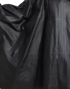 Bottega Veneta Black Leather Hooded Men Trenchcoat Jacket - Zeiniez