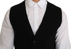 Dolce & Gabbana Black Cotton Dress Woven Waistcoat - Zeiniez