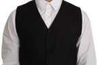 Dolce & Gabbana Black Silk Dress Waistcoat - Zeiniez