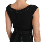 Dolce & Gabbana Black Wool Stretch A-line Sheath Dress - Zeiniez