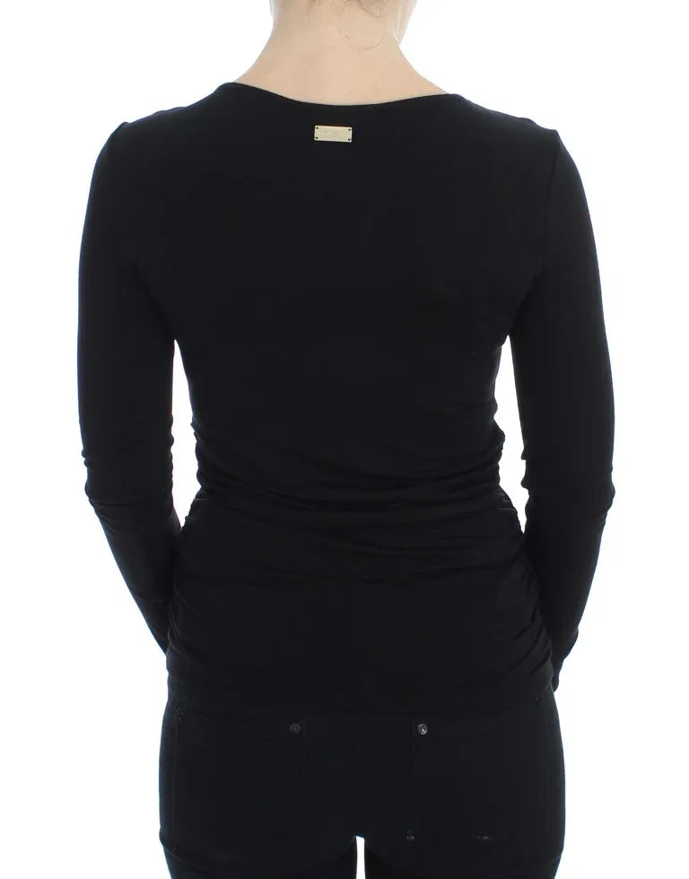 Versace Jeans Black Stretch Longsleeve Sweater - Zeiniez