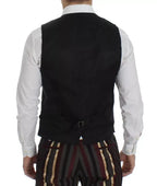 Dolce & Gabbana Multicolor Striped Runway 3 Piece Slim Fit Vest Suit - Zeiniez